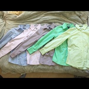 Lot of 5 slim No-Iron shirts